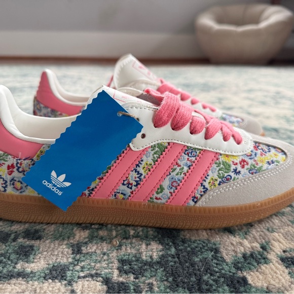 Adidas Samba OG Liberty London Floral Women’s US 7 Pink White Gum Sole - Picture 3 of 7